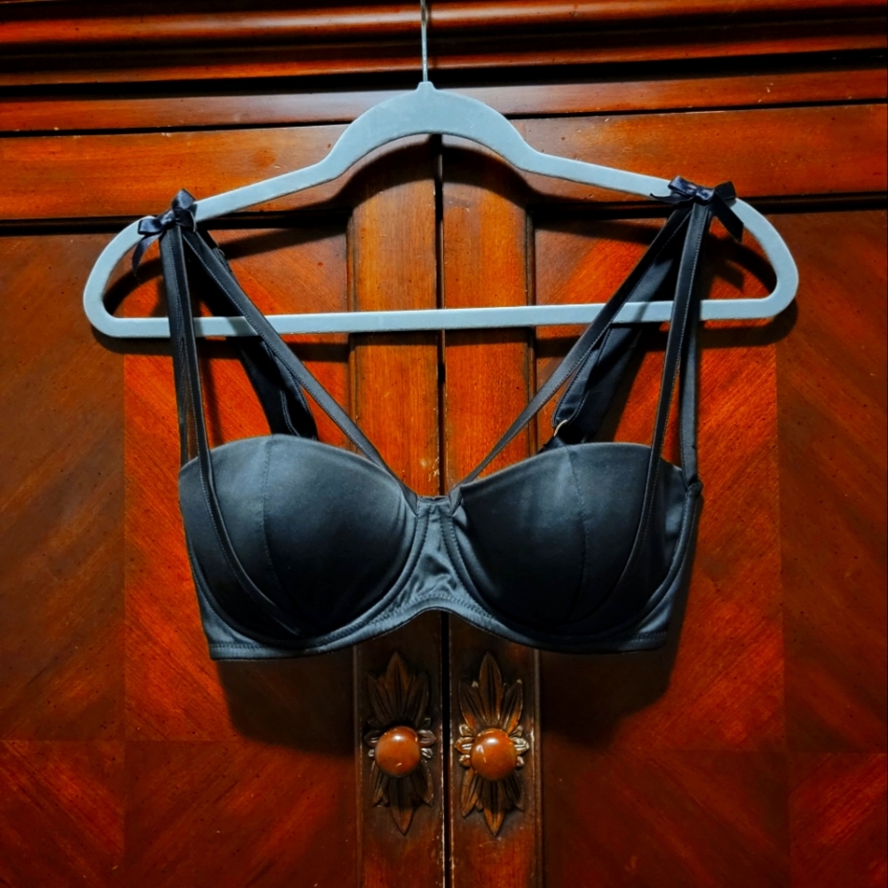 Black Playful Promises harness bra 32G